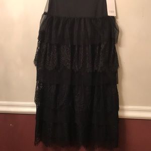 Elegant Tiered Maxi Skirt